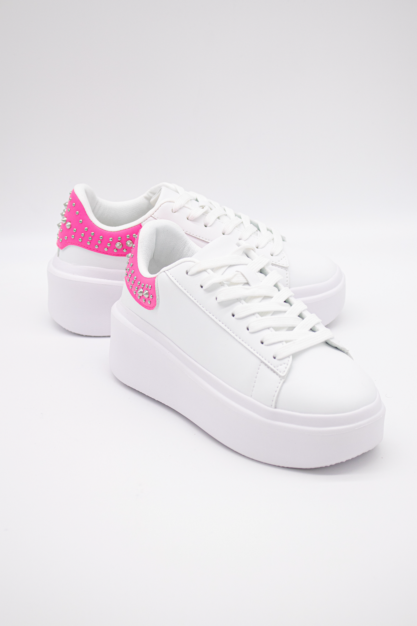 ALEX 01 | WHITE / HOTPINK