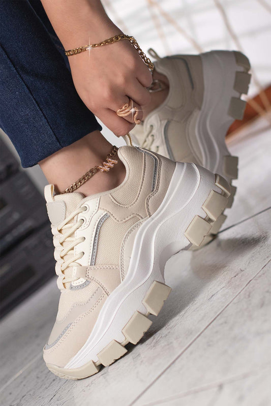 DAMIAN | BEIGE/WHITE