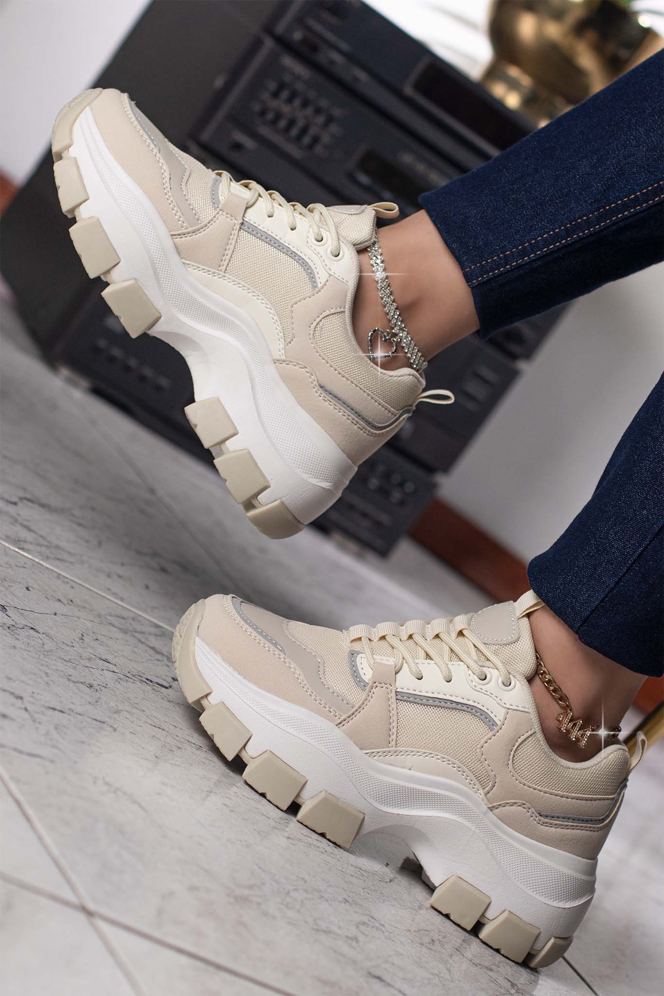 DAMIAN | BEIGE/WHITE
